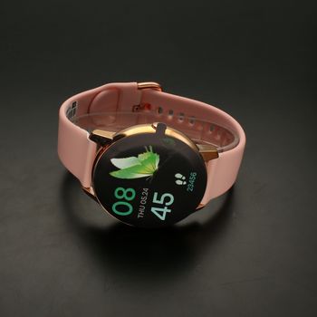 Smartwatch Damski R3- Rose Gold Różowe Krokomierz  Powiadomienia Monitoring snu Ciśnienie (3).jpg